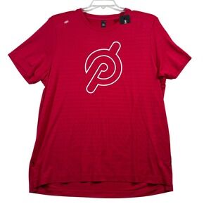 NEW Rhone x Peloton Mens XL Swift Short Sleeve Training Shirt Saffron Red